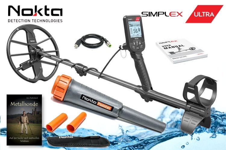 Preview: Nokta Simplex ULTRA Metalldetektor &amp; Nokta Pinpointer &amp; Schatzsucherhan